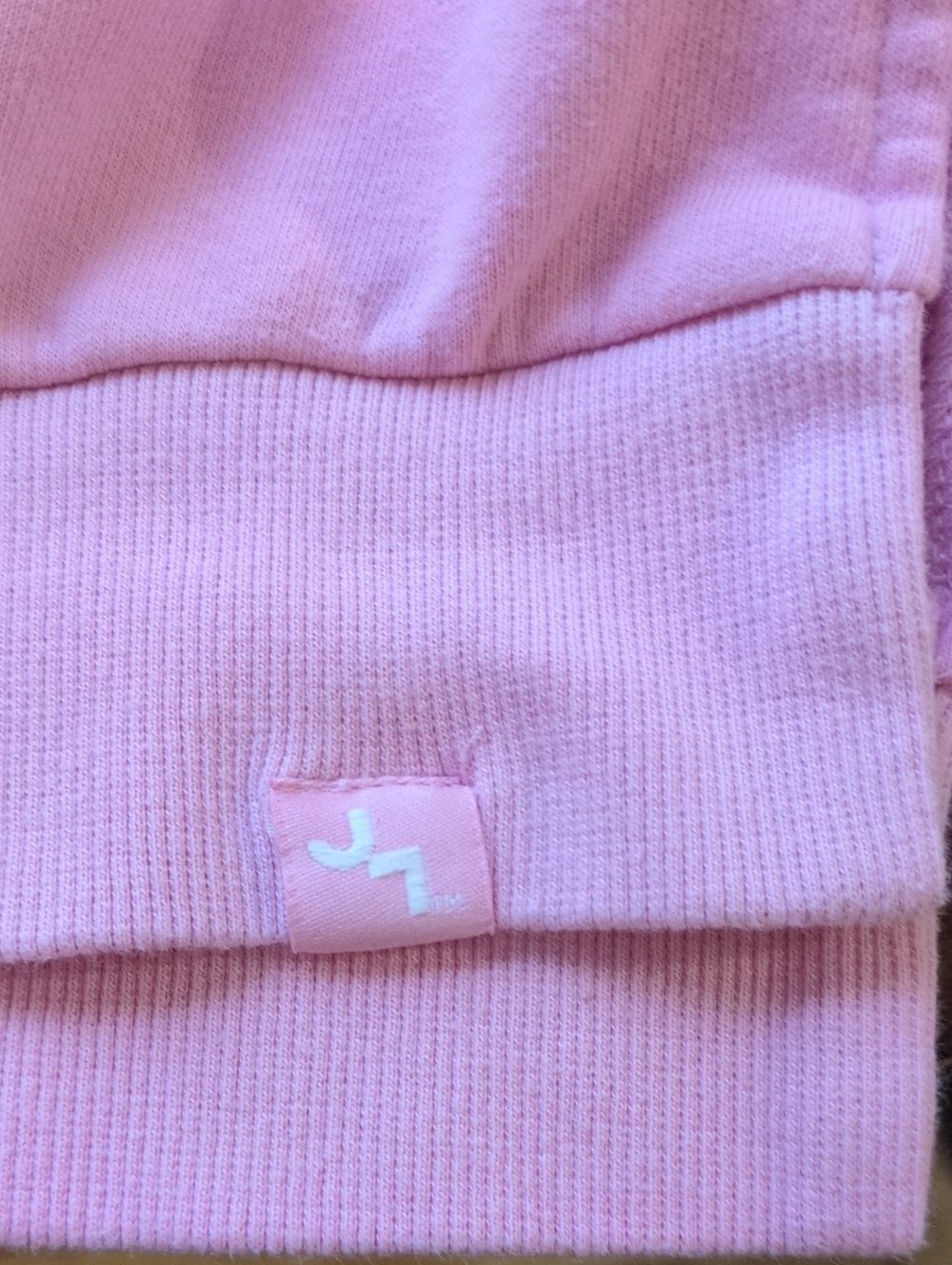 JoyLab Pink Crewneck Sweatshirt with White and Beige Stripes Size XS - Picture 6 of 7